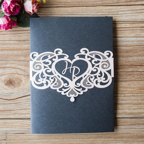 personalised heart shaped laser cut belly band