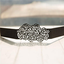glitter laser cut belly band with roses