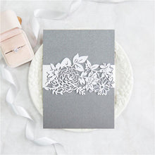 floral lace laser cut belly band