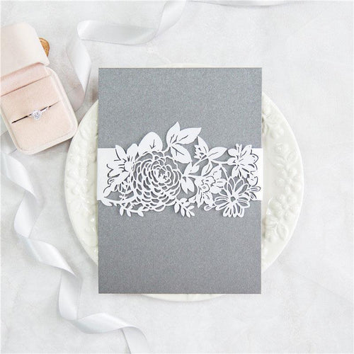 floral lace laser cut belly band