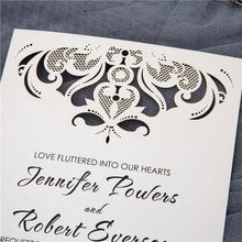 flat laser cut invitation