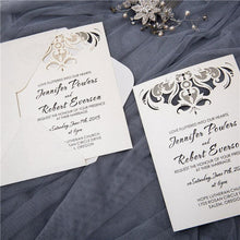 flat laser cut invitation