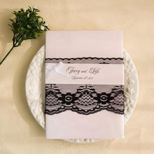 folded pocket wedding invitation