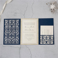 luxurious laser cut gate wedding invitation