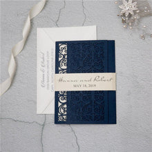 luxurious laser cut gate wedding invitation
