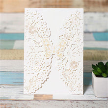 butterfly laser cut invitation