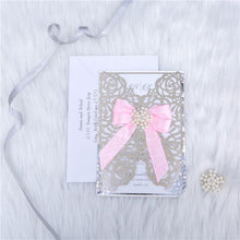 mirror foil gate fold wedding invitation
