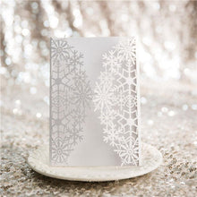 snowflake laser cut invitation