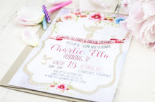 gold glitter fairy 3year old birthday invitation