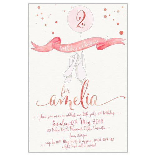 bunny themed birthday invitation