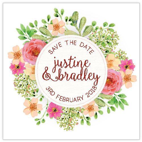 Simple classic save the date card design 