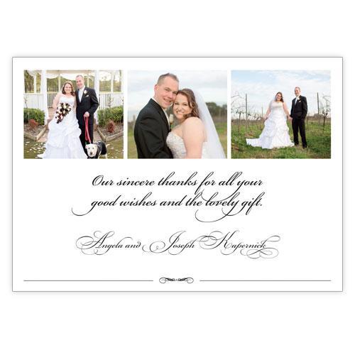 wedding thank you card