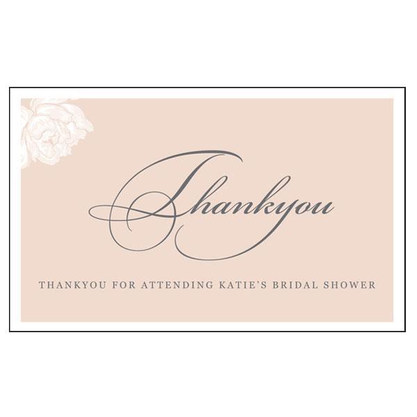 bridal shower thank you card
