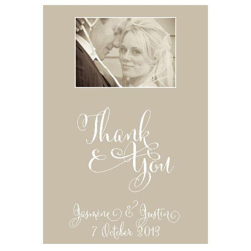 wedding thank you card