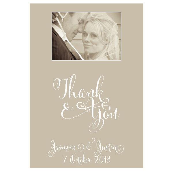 wedding thank you card