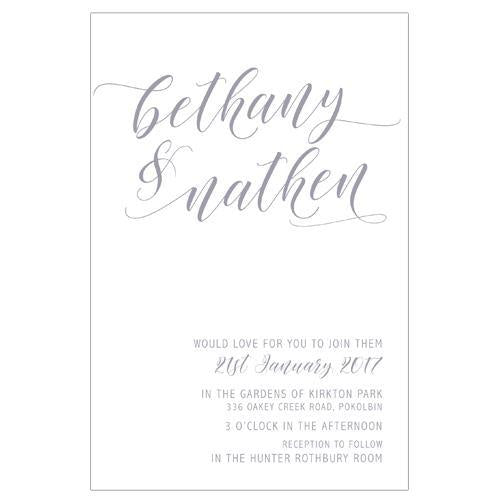 Simple yet elegant Wedding invitation 