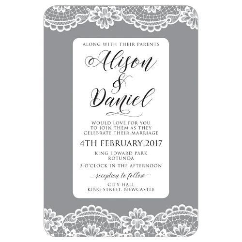 Lace Wedding invitation design